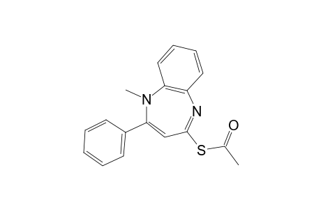 1-METHYL-2-PHENYL-1H-1,5-BENZODIAZEPINE-4-THIOL, ACETATE (ESTER)