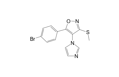 5-(4-bromophenyl)-4-(1H-imidazol-1-yl)-3-(methylthio)isoxazole