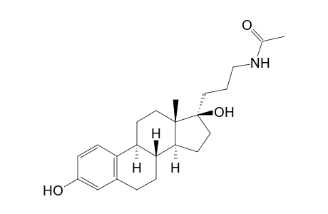 N-[3-[(8R,9S,13S,14S,17R)-13-methyl-3,17-bis(oxidanyl)-7,8,9,11,12,14,15,16-octahydro-6H-cyclopenta[a]phenanthren-17-yl]propyl]ethanamide