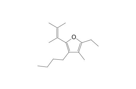3-n-Butyl-5-ethyl-4-methyl-2-(3-methylbut-2-en-2-yl)furan