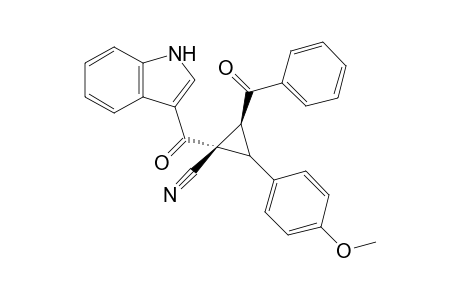 Cis-2-benzoyl-1-(1H-indole-3-carbonyl)-3-(4-methoxyphenyl)-cyclopropanecarbonitrile