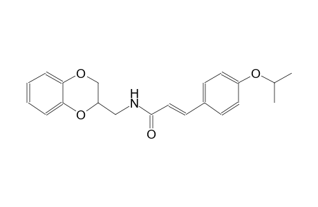 (2E)-N-(2,3-dihydro-1,4-benzodioxin-2-ylmethyl)-3-(4-isopropoxyphenyl)-2-propenamide
