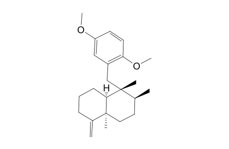 (4aR*,5S*,6R*,8aS*)-5-{(2,5-Dimethoxyphenyl)methyl]-1-methylene-5,6,8a-trimethyldecahydronaphthalene