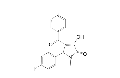 3-Hydroxy-5-(4-iodophenyl)-1-methyl-4-(4-methylbenzoyl)-1,5-dihydro-2H-pyrrol-2-one