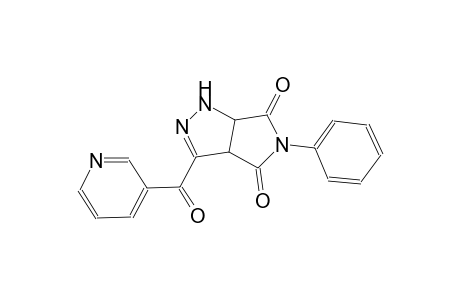 5-Phenyl-3-(pyridine-3-carbonyl)-3a,6a-dihydro-1H-pyrrolo[3,4-c]pyrazole-4,6-dione