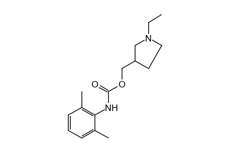 2,6-DIMETHYLCARBANILIC ACID, (1-ETHYL-3-PYRROLIDINYL)METHYL ESTER