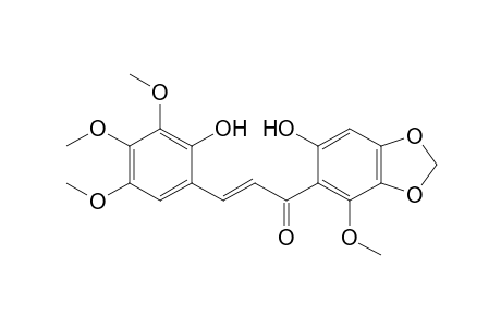 2,2'-Dihydroxy-3,4,5,6'-tetramethoxy-4',5'-methylenedioxychalcone