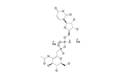 DISODIUM-URIDINE-5'-[3-ACETAMIDO-2,6-ANHYDRO-1,3-DIDEOXY-D-ARABINOHEPT-2-ENITOL-1-YL-PHOSPHONO]-PHOSPHATE