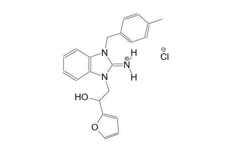 1-[2-(2-furyl)-2-hydroxyethyl]-3-(4-methylbenzyl)-1,3-dihydro-2H-benzimidazol-2-iminium chloride