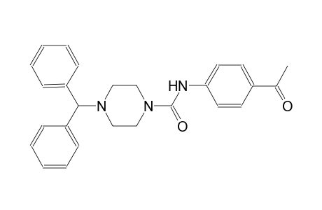 1-piperazinecarboxamide, N-(4-acetylphenyl)-4-(diphenylmethyl)-