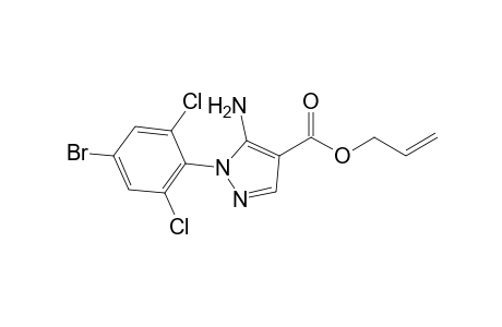 1H-Pyrazole-4-carboxylic acid, 5-amino-1-(4-bromo-2,6-dichlorophenyl)-, 2-propenyl ester