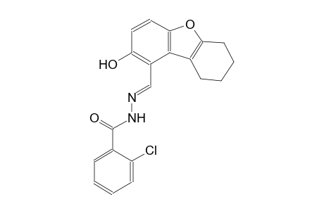 2-chloro-N'-[(E)-(2-hydroxy-6,7,8,9-tetrahydrodibenzo[b,d]furan-1-yl)methylidene]benzohydrazide