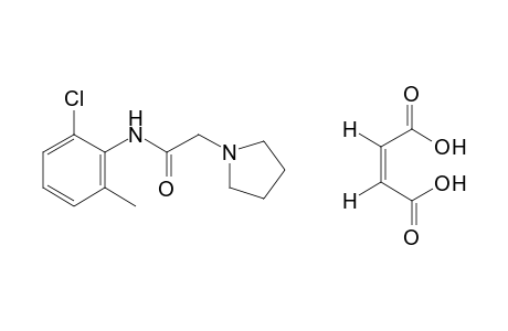 6'-chloro-1-pyrrolidineaceto-o-toluidide, maleate(1:1)