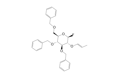 2-O-PROP-1'-ENYL-3,4,6-TRI-O-BENZYL-BETA-D-GLUCOPYRANOSYL-FLUORIDE;E-ISOMER