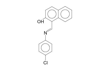 Naphtalene-2-hydroxy-1-iminomethyl-N-(4-chlorophenyl-)