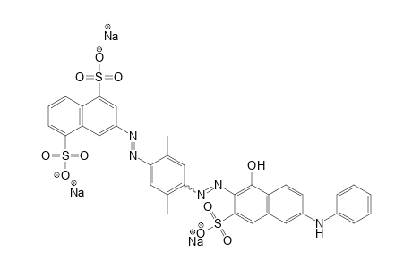 (Phenylamino)-3-sulfo-2-naphthalenyl]azo]-2,5-1,5-Naphthalenedisulfonic acid, 3-[[4-[[1-hydroxy-6-Dimethylphenyl]azo]-, trisodium salt