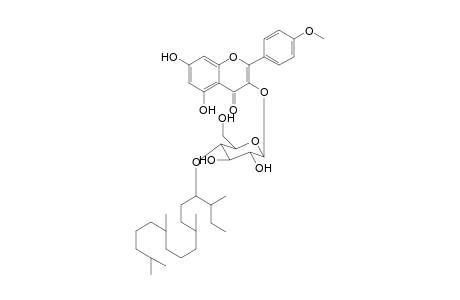 4'-O-Methylkampfaerol-3-O-[(4",13''')-2"'.6"',10"',14"'-tetramethylhexadecan-13"'-olyl]-.beta.-glucopyranoside