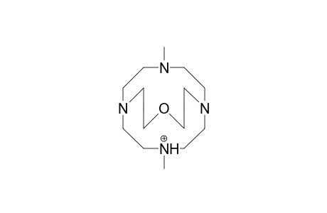 12,17-Dimethyl-5-oxa-1,9,12,17-tetraaza-bicyclo(7.5.5)nonadecane monocation