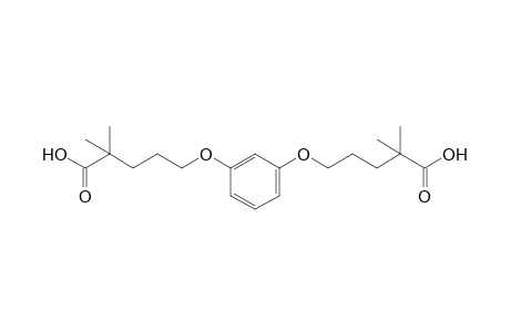 5,5'-(m-phenylenedioxy)bis[2,2-dimethylvaleric acid]