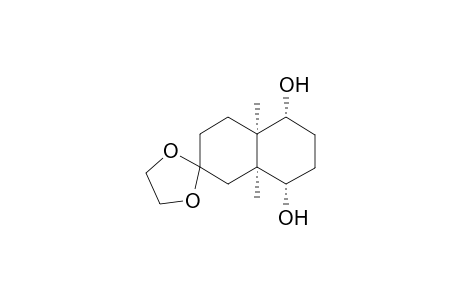 (4'a.alpha.,5'.alpha.,8'.alpha,8a'.alpha.)-octahydro-4'a,8'-dimethylspiro[1,3-dioxalane-2,2'-(1'H)-naphthalene]-5',8'-diol
