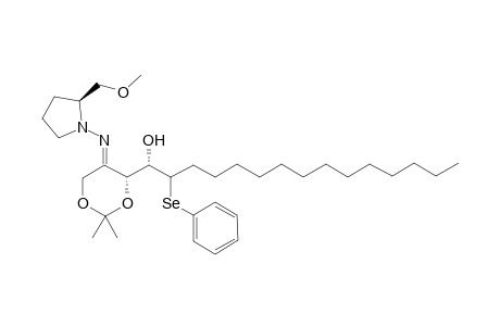 (1S)-1-[(4R,5E)-5-[(2S)-2-(methoxymethyl)pyrrolidin-1-yl]imino-2,2-dimethyl-1,3-dioxan-4-yl]-2-phenylselanyl-pentadecan-1-ol