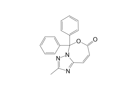 9,9-Diphenyl-5H,7H-1,2,4-triazolo[1,5-c]-(1,3)-benzoxazepin-7-one