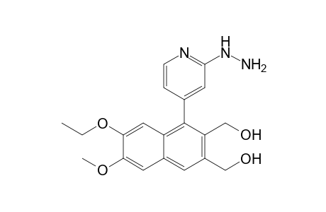[4-(2-diazanylpyridin-4-yl)-6-ethoxy-3-(hydroxymethyl)-7-methoxy-naphthalen-2-yl]methanol