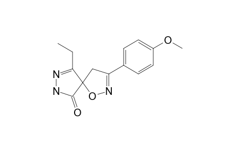 6-ethyl-3-(4-methoxyphenyl)-1-oxa-2,7,8-triazaspiro[4.4]nona-2,6-dien-9-one