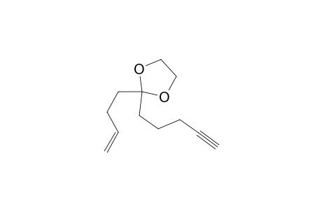 2-(But-3-enyl)-2-(pent-4-ynyl)-1,3-dioxolane