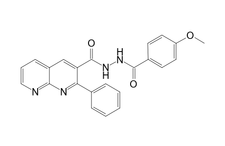 N-(p-Methoxyphenylcarbonyl)-N'-(2-phenyl-1,8-naphthyridin-3-carbonyl)hydrazine