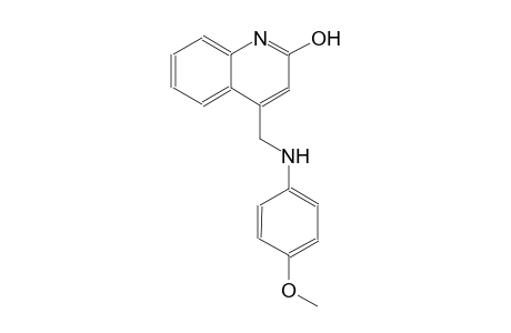 4-[(4-methoxyanilino)methyl]-2-quinolinol