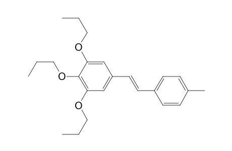 5-[(E)-2-(4-methylphenyl)ethenyl]-1,2,3-tripropoxybenzene