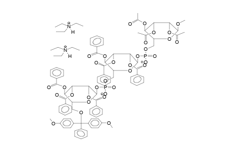 METHYL 6-O-DIMETHOXYTRITYL-DI(2,3,4-TRI-O-BENZOYL-ALPHA-D-MANNOPYRANOSYLPHOSPHATE)-2,3,4-TRI-O-ACETYL-ALPHA-D-MANNOPYRANOSIDE,BIS(TRIETHYLAMMONIUM) SALT