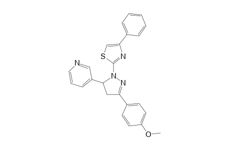 2-[3-(4-methoxyphenyl)-5-(3-pyridyl)-2-pyrazolin-1-yl]-4-phenyl-thiazole
