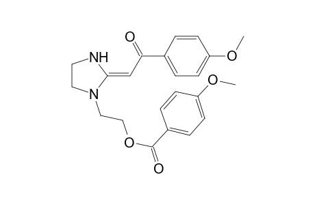 2-[(2E)-2-[2-(4-methoxyphenyl)-2-oxidanylidene-ethylidene]imidazolidin-1-yl]ethyl 4-methoxybenzoate