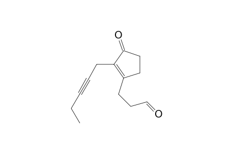 1-Cyclopentene-1-propanal, 3-oxo-2-(2-pentynyl)-