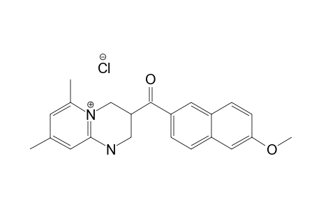 1,2,3,4-TETRAHYDRO-6,8-DIMETHYL-3-[2-(6-METHOXYNAPHTHOYL)]-2H-PYRIDO-[1,2-A]-PYRIMIDINE-HYDROCHLORIDE