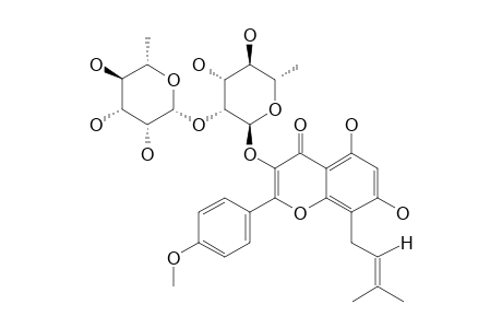 ANHYDROICARITIN-3-O-ALPHA-L-RHAMNOPYRANOSYL-(1->2)-ALPHA-L-RHAMNOPYRANOSIDE