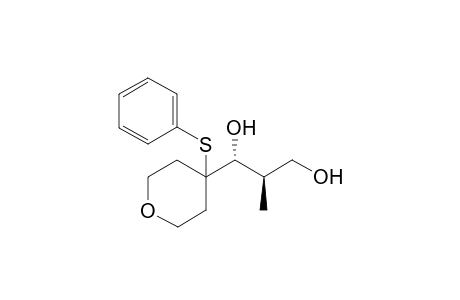 anti-(1R,2R)-2-Methyl-1-[(4-phenylsulfanyl)-3,4,5,6-tetrahydro-2H-pyran-4-yl]propane-1,3-diol
