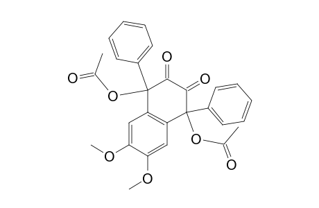 1,4-Diacetoxy-6,7-dimethoxy-1,4-diphenylnaphthalen-2,3-dione