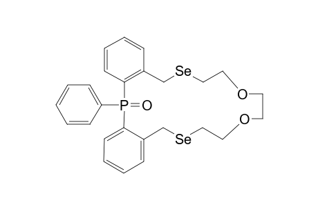 5-Phenyl-5,12,13,15,16,18,19,21-octahydro-10H-5.lammada.5-dibenzo[i,l][1,4,7,15,11]dioxadiselenaphosphacycloheptadecin-5-one