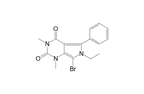 7-Bromo-6-ethyl-1,3-dimethyl-5-phenyl-1,6-dihydro-pyrrolo[3,4-d]pyrimidine-2,4-dione