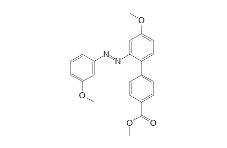 Methyl 4'-methoxy-2'-[(E)-(3-methoxyphenyl)diazenyl]biphenyl 4-carboxylate