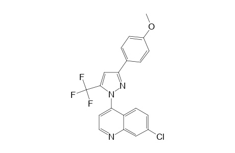 4-[3-(4-METHOXYPHENYL)-5,5,5-TRIFLUOROMETHYL-1H-PYRROL-1-YL]-7-CHLOROQUINOLINE