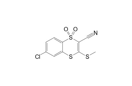 2-Cyano-3-methylthio-6-chloro-1,4-benzodithiin-1,1-dioxide