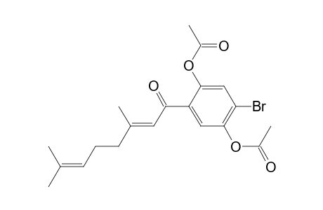 2,6-Octadien-1-one, 1-[2,5-bis(acetyloxy)-4-bromophenyl]-3,7-dimethyl-, (E)-