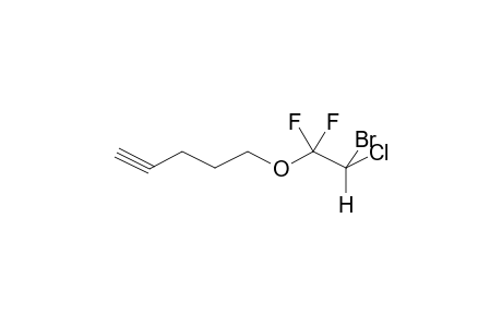 5-(2-BROMO-1,1-DIFLUORO-2-CHLOROETHOXY)-1-PENTYNE