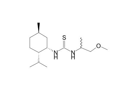 1-[(1S,2S,5R)-2-isopropyl-5-methyl-cyclohexyl]-3-(2-methoxy-1-methyl-ethyl)thiourea