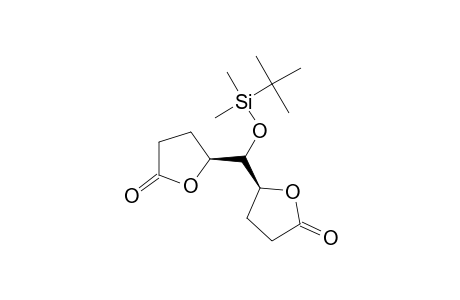 2(3H)-Furanone, 5,5'-[[[(1,1-dimethylethyl)dimethylsilyl]oxy]methyle ne]bis[dihydro-, [S-(R*,R*)]-