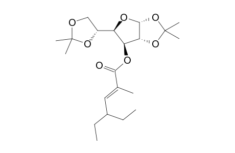 (1,2:5,6-Di-O-Isopropyliden-.alpha.,D-glucofuranose-3-O-yl) 4-ethyl,2-methyl 2-hexenoate